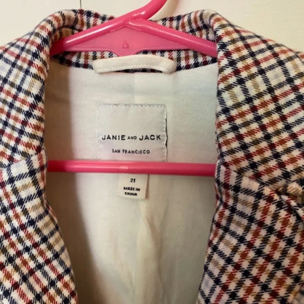 Janie & Jack Equestrian Riding Habit Set 2T Houndstooth Equestrian-Inspired